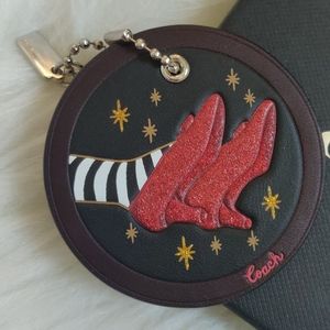 Coach Wizard of Oz Ruby Slippers Leather Hang Tag